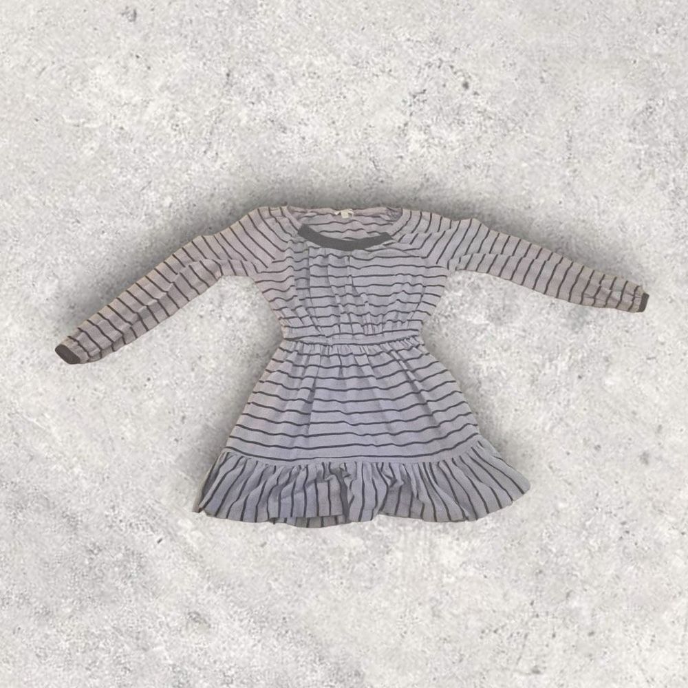 Splendid LS Purple Striped Dress, Size 4/5